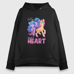 Женское худи Oversize хлопок My Little Pony. Follow your heart