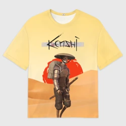 Женская футболка oversize 3D Kenshi Кенши