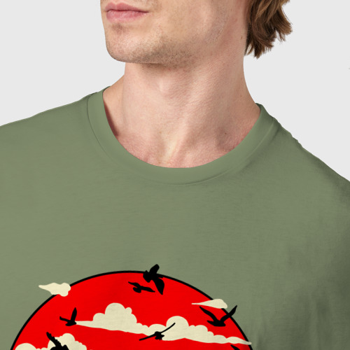 Мужская футболка хлопок Kenshi Logo, цвет авокадо - фото 6