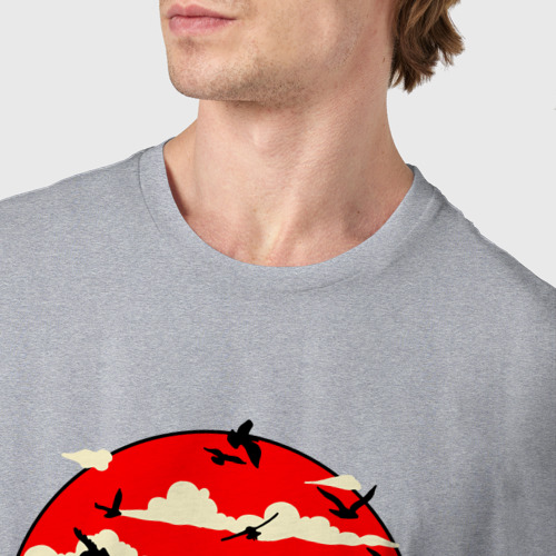 Мужская футболка хлопок Kenshi Logo, цвет меланж - фото 6