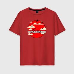 Женская футболка хлопок Oversize Kenshi Logo