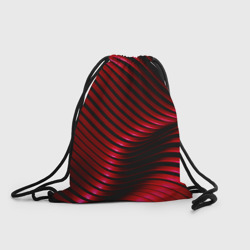 Рюкзак-мешок 3D Волны красного металла
