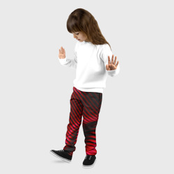 Детские брюки 3D Волны красного металла - фото 2