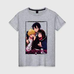 Женская футболка хлопок Noragami trio