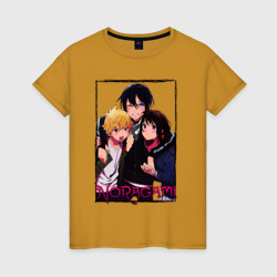 Женская футболка хлопок Noragami trio