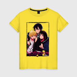 Женская футболка хлопок Noragami trio