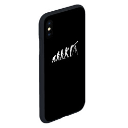 Чехол для iPhone XS Max матовый Astroevolution black synthetic edition - фото 2