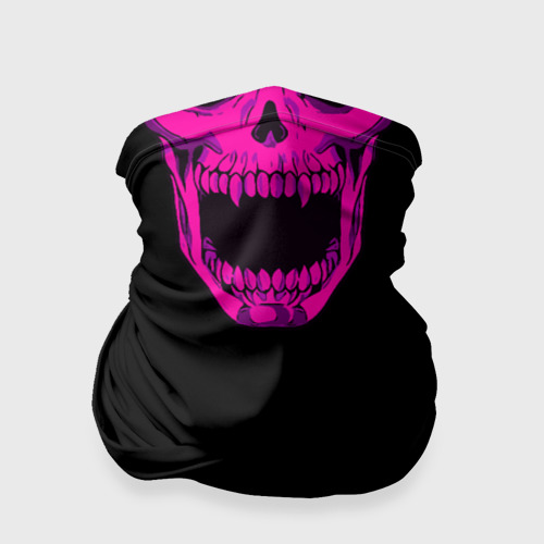 Бандана-труба 3D KILLER QUEEN PINK SKULL , цвет 3D печать