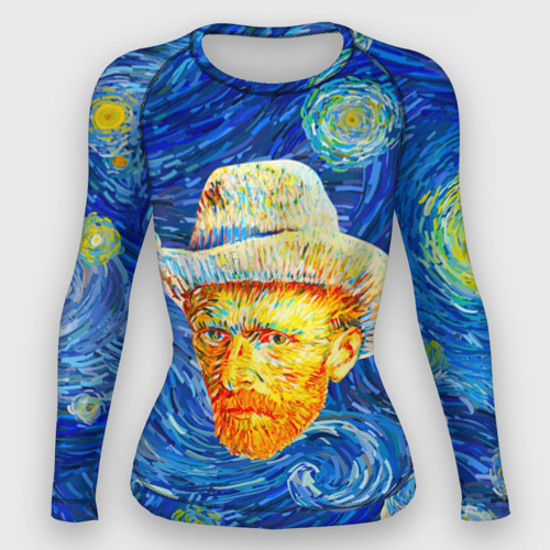 Женский рашгард 3D Van Gogh Paints, цвет 3D печать