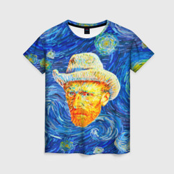 Женская футболка 3D Van Gogh Paints