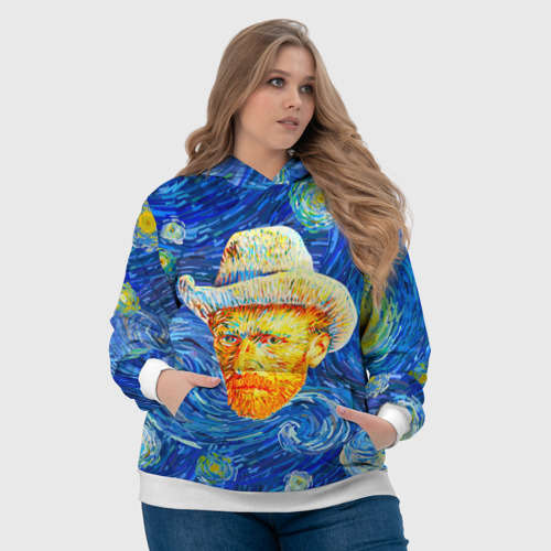 Женская толстовка 3D Van Gogh Paints, цвет 3D печать - фото 6