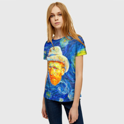 Женская футболка 3D Van Gogh Paints - фото 2