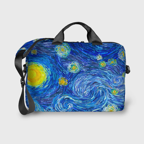 Сумка для ноутбука 3D Van Gogh Paints, цвет 3D печать - фото 2