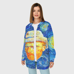 Женская рубашка oversize 3D Van Gogh Paints - фото 2