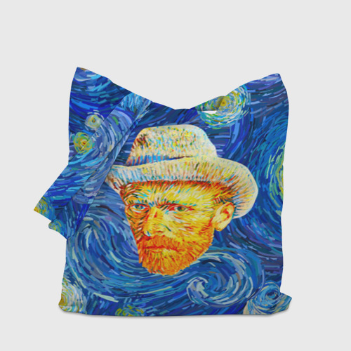 Шоппер 3D с принтом Van Gogh Paints, вид сбоку #3