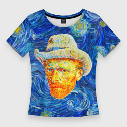 Женская футболка 3D Slim Van Gogh Paints