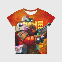 Детская футболка 3D Deep Rock Galactic Инженер