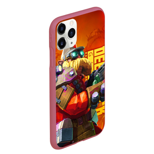 Чехол для iPhone 11 Pro Max матовый Deep Rock Galactic Инженер, цвет малиновый - фото 3