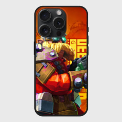 Чехол силиконовый для Apple iPhone 15 Pro матовый Deep Rock Galactic Инженер
