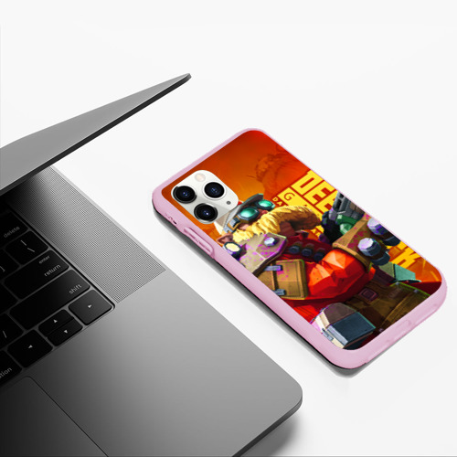 Чехол для iPhone 11 Pro Max матовый Deep Rock Galactic Инженер, цвет розовый - фото 5