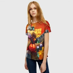 Женская футболка 3D Deep Rock Galactic Инженер - фото 2
