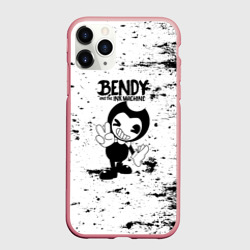 Чехол для iPhone 11 Pro Max матовый [Bendy and the ink machine] - Black & White