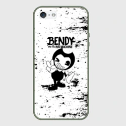Чехол для iPhone 5/5S матовый [Bendy and the ink machine] - Black & White