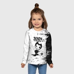 Детский лонгслив 3D [Bendy and the ink machine] - Black & White - фото 2