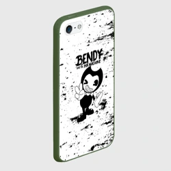 Чехол для iPhone 5/5S матовый [Bendy and the ink machine] - Black & White - фото 2