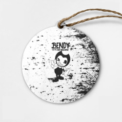 Деревянная игрушка круг [Bendy and the ink machine] - Black & White