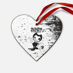 Деревянная игрушка Сердце [Bendy and the ink machine] - Black & White