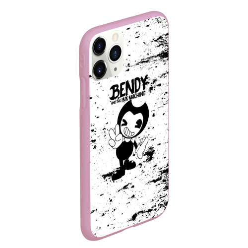 Чехол для iPhone 11 Pro Max матовый [Bendy and the ink machine] - Black & White, цвет розовый - фото 3