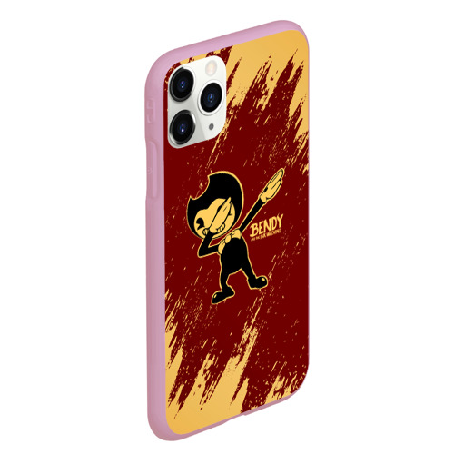 Чехол для iPhone 11 Pro Max матовый [Bendy and the ink machine] - Dabbing, цвет розовый - фото 3