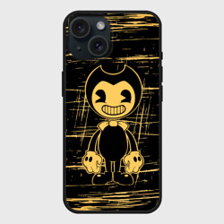 Чехол силиконовый для Apple iPhone 15 матовый [Bendy and the ink machine] - Бенди