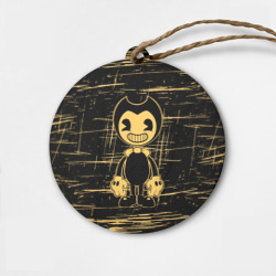 Деревянная игрушка круг [Bendy and the ink machine] - Бенди