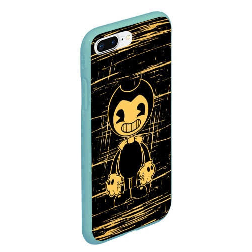 Чехол для iPhone 7Plus/8 Plus матовый [Bendy and the ink machine] - Бенди, цвет мятный - фото 3