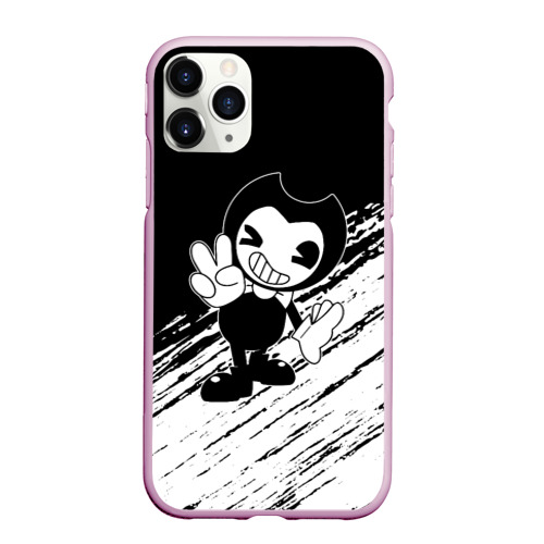 Чехол для iPhone 11 Pro Max матовый [Bendy and the ink machine] - Bendy, цвет розовый