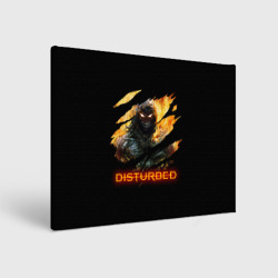 Холст прямоугольный Disturbed demon fire демон в огне