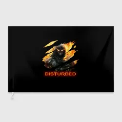 Флаг 3D Disturbed demon fire демон в огне