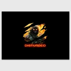 Поздравительная открытка Disturbed demon fire демон в огне
