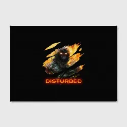 Холст прямоугольный Disturbed demon fire демон в огне - фото 2