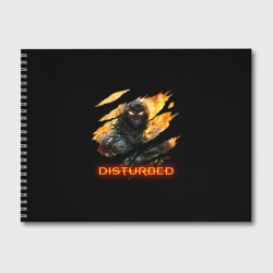 Альбом для рисования Disturbed demon fire демон в огне