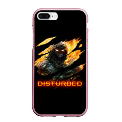 Чехол для iPhone 7Plus/8 Plus матовый Disturbed demon fire демон в огне