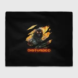 Плед 3D Disturbed demon fire демон в огне