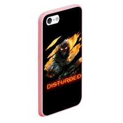 Чехол для iPhone 5/5S матовый Disturbed demon fire демон в огне - фото 2