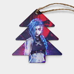 Игрушка деревянная Ёлочка Jinx here was Arcane league of Legends