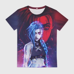 Женская футболка 3D Jinx here was Arcane league of Legends