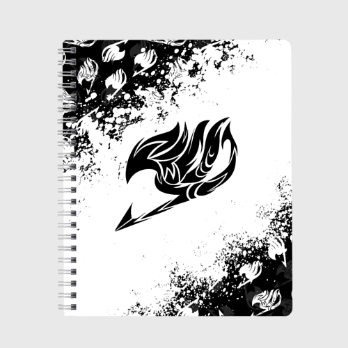 Тетрадь Хвост феи чёрный символ fairy tail black