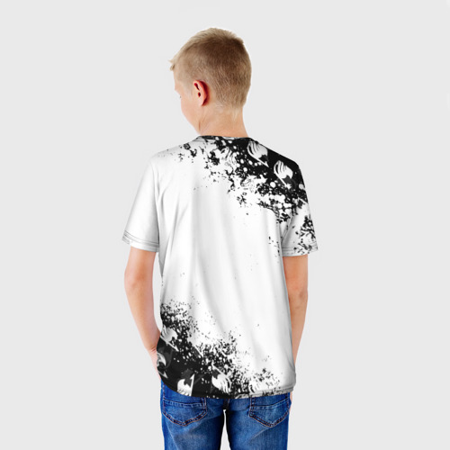Детская футболка 3D Хвост феи чёрный символ fairy tail black, цвет 3D печать - фото 4