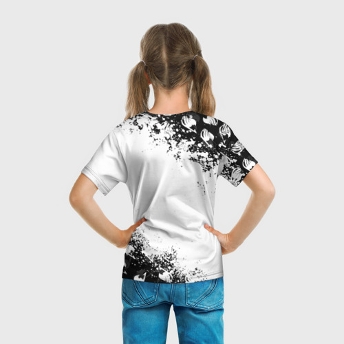 Детская футболка 3D Хвост феи чёрный символ fairy tail black, цвет 3D печать - фото 6